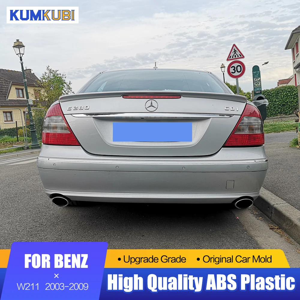 

For Mercedes-Benz W211 Spoiler 2003-2009 AMG Style Carbon Fiber Rear Spoiler Wing For Benz E Class E200 E280 E320 E350 E500 E550