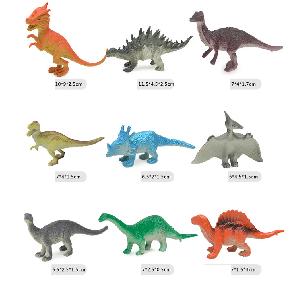 

14pc Bag Of Dinosaurs Kids Dinosaur Figures Model Toys New Model Playset Toys