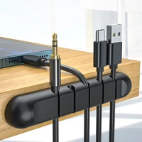 Cable Organizer Wire Management USB Organizador Cord Protector Office Desktop Phone Cables Holder For Mouse Headphone Earphone
