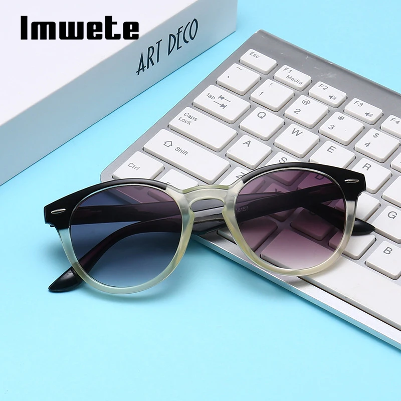 Imwete, градиентные, прозрачные, серые, для пожилых мужчин и женщин, очки для чтения, ультра-светильник, оправа, очки для пожилых, фильтр, Вредный светильник, очки унисекс