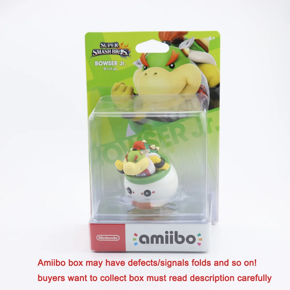 Bowser Jr. Фигурка Amiibo из серии Super Mario Luigi Peach Yoshi Bowser Donkey Kong для wii U - Цвет: Bowser Jr.