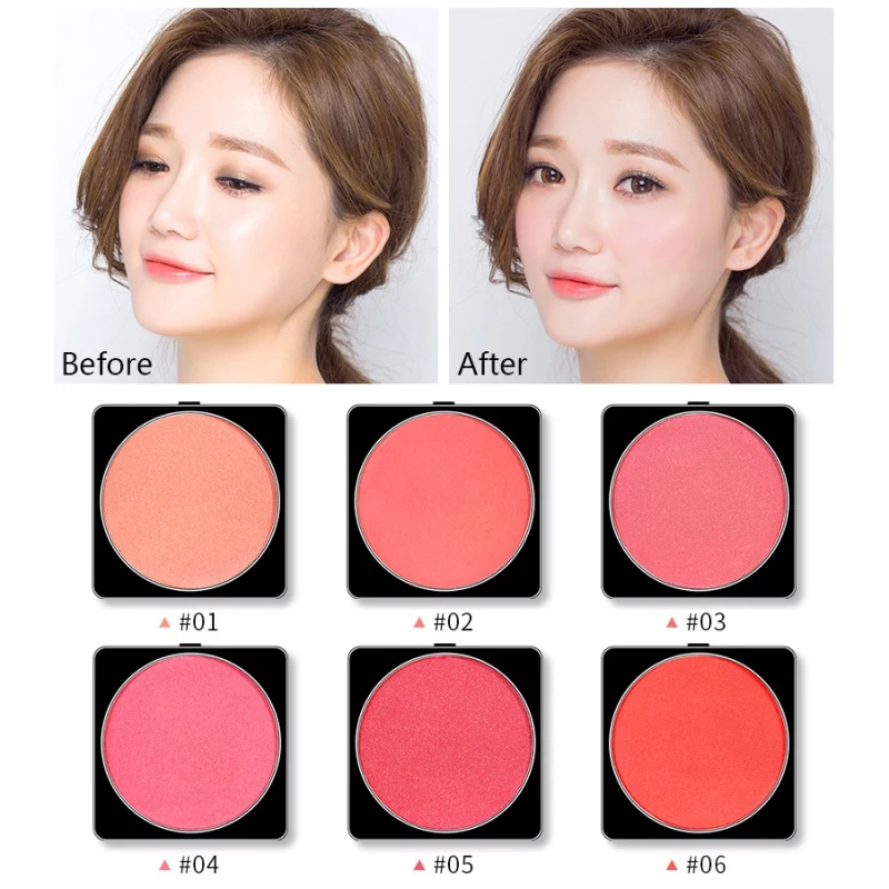 Матовые румяна водонепроницаемые стойкие осветляющие макияж эффект легко