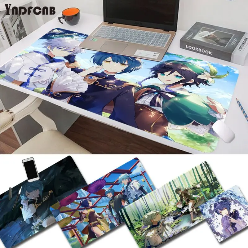 

YNDFCNB Genshin Impact Xingqiu large gaming mousepad L XL XXL gamer mouse pad Size for Cs Go LOL Game Player PC Computer Laptop