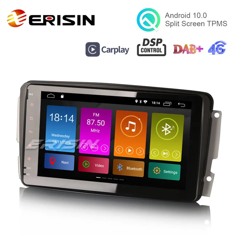 Erisin ES3089C 8 &quotDSP Android 10 0 автомобильный стерео DAB + CarPlay для C/CLK/G Class W209 Vito Viano |