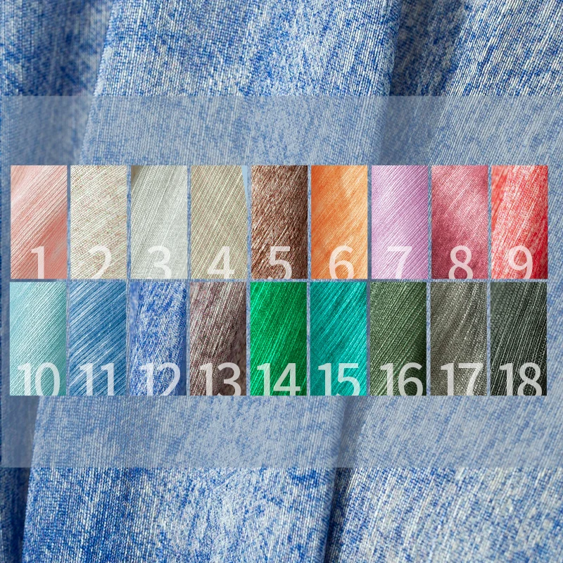 18 цветов искусственная льняная ткань легкая скульптура и прозрачная дышащая