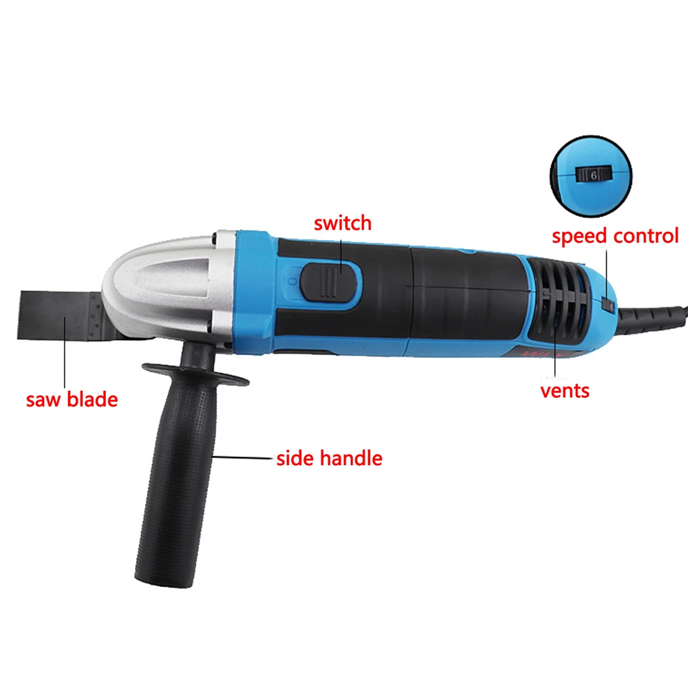 Электрический Осциллирующий многофункциональный инструмент POLIWELL 300 Вт 220 В 6