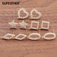 gufeather m652jewelry accessories18k gold platedcopperpass reachnickel freediy earringsjewelry making findings10pcslot