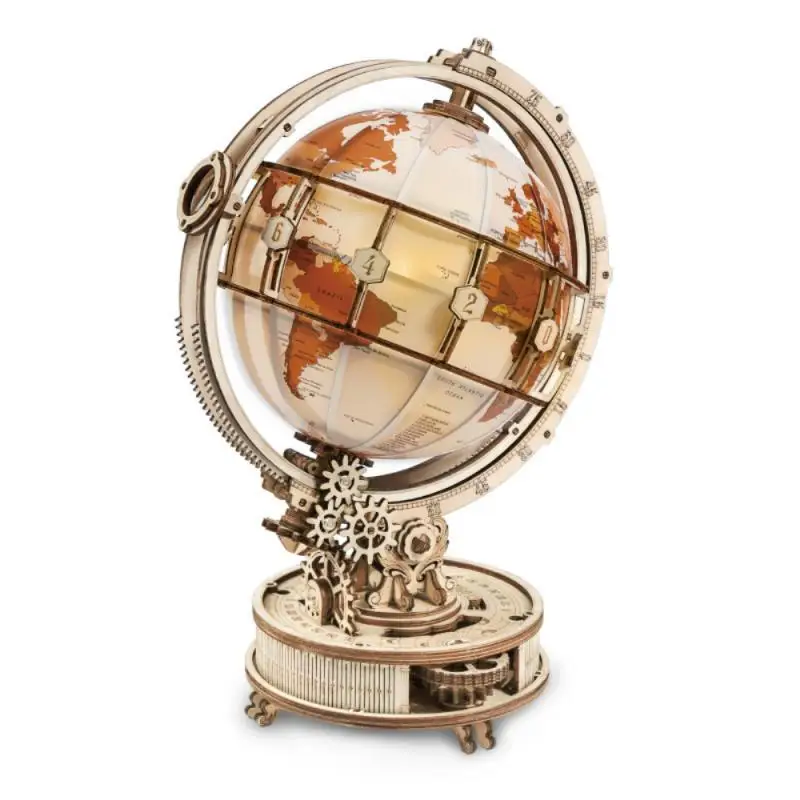 

DIY Handmade Globe Wooden Assembling Toy 3d Three-dimensional Puzzle Children's Earth Astronomy Geography Horizon Wooden Toys