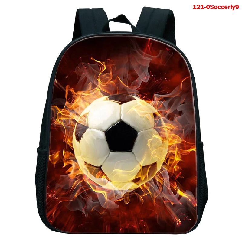 Soccerly 3d принт 12 дюймов Детский Рюкзак Mochila Para Hombre школьная сумка на молнии рюкзаки