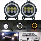 1 пара, 3,5 дюйма, водонепроницаемые противотуманные светильник ры 30 Вт 6000K, светодиодные противотуманные фасветильник s для lada Priora для Газель Россия, машины