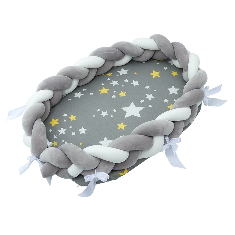 Детское гнездо с принтом хлопок бионическая кровать детская кроватка завязанный