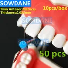 5 коробок, стоматологические двойные внутренние матрицы, Ортодонтические секционные Контурные металлические матрицы, полиэстер, матричный материал для дантистов