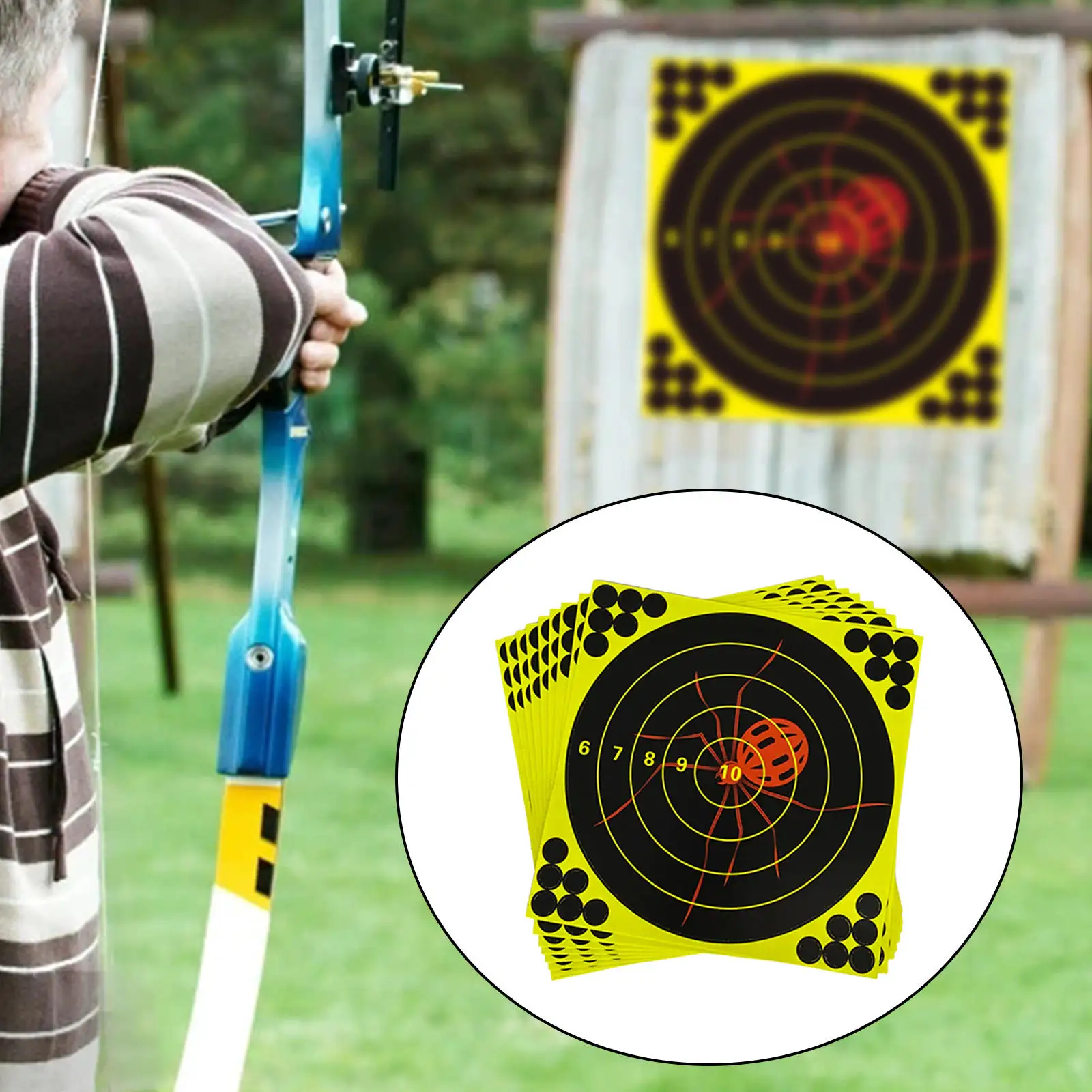10 шт. наклейки для стрельбы из лука 8 дюймов | Спорт и развлечения