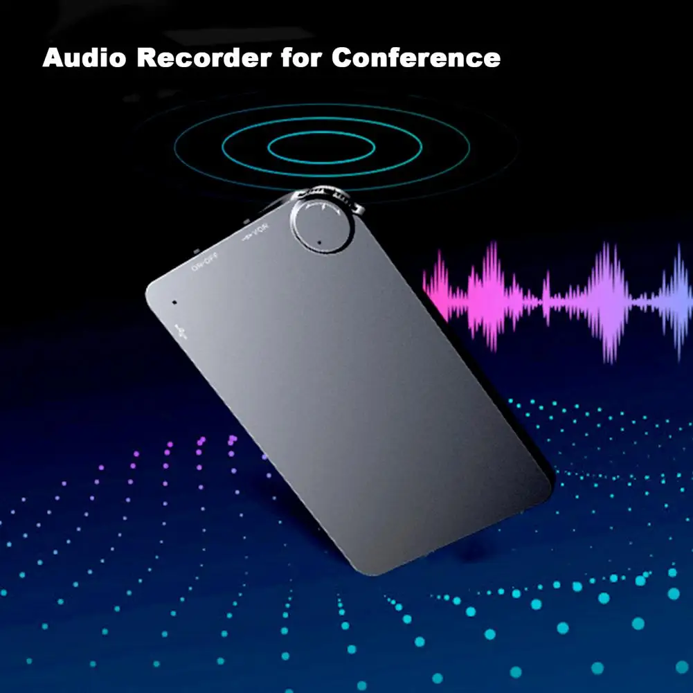Цифровой диктофон K2 Ультратонкий портативный мини-диктофон для конференций 4 ГБ/8