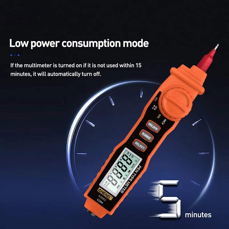 Цифровой мультиметр ручка Тип 4000 отсчетов с бесконтактным AC/DC Сопротивление