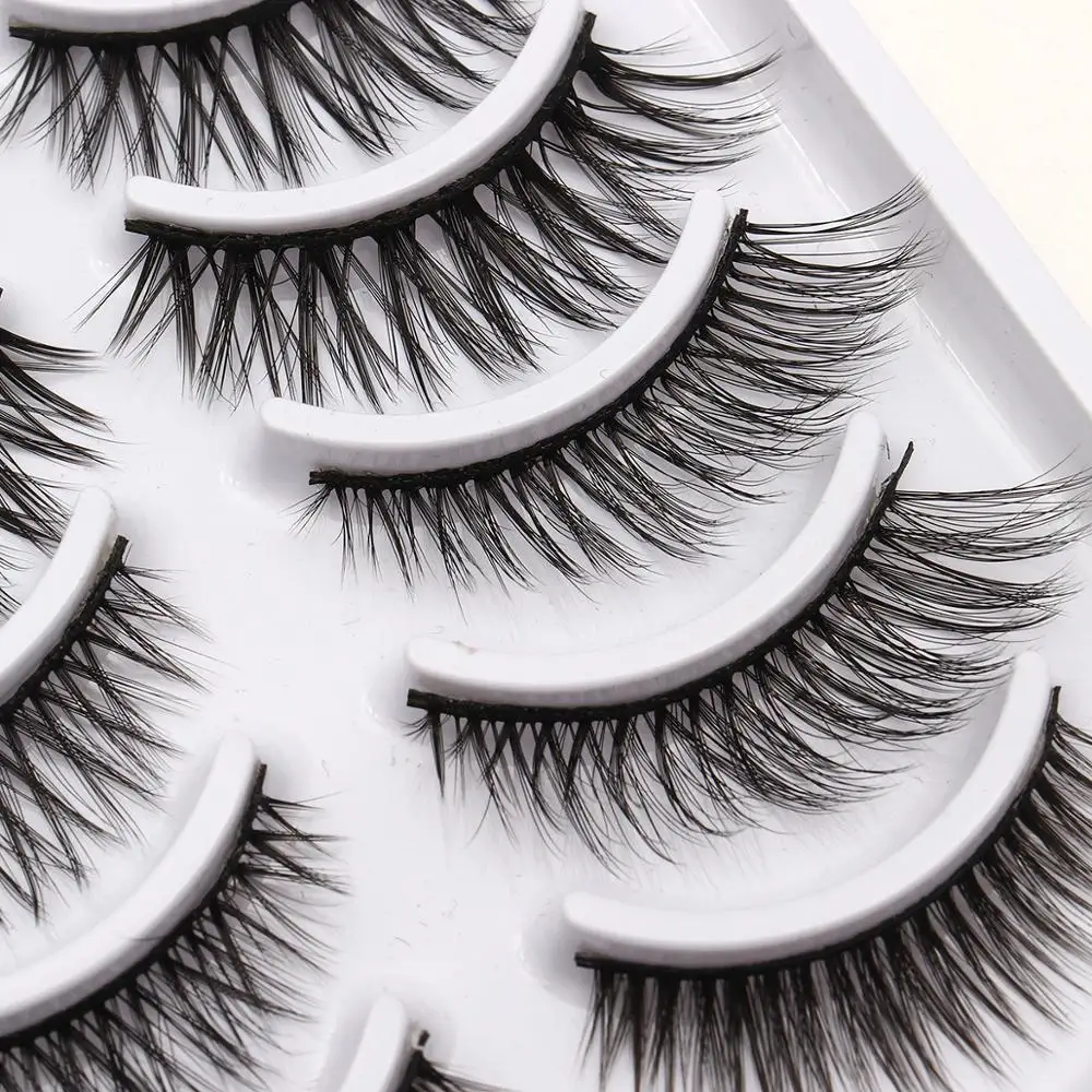 

Shozy 10 Pairs Mixed Pack 3D Soft Faux Mink Eyelashes Handmade Wispy Fluffy Natural Long False Eyelashes Extension for Makeup