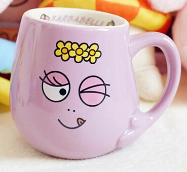 Креативная Мода Милая керамика Barbapapa кружка Barbapapa мультфильм чашка для подарка на день рождения - Цвет: G