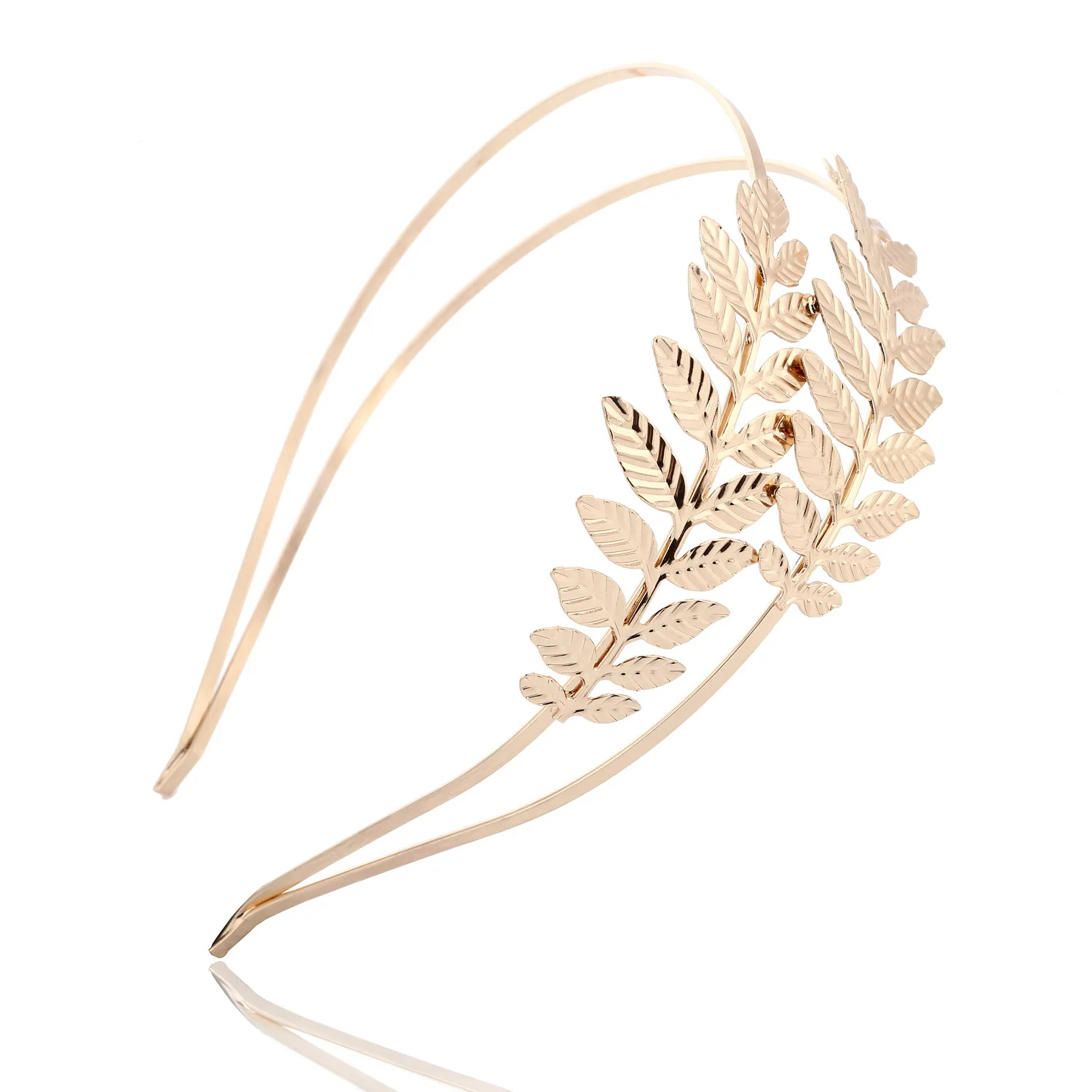 Западные модные ретро резинки для волос женщин Свадебные металлические золотые