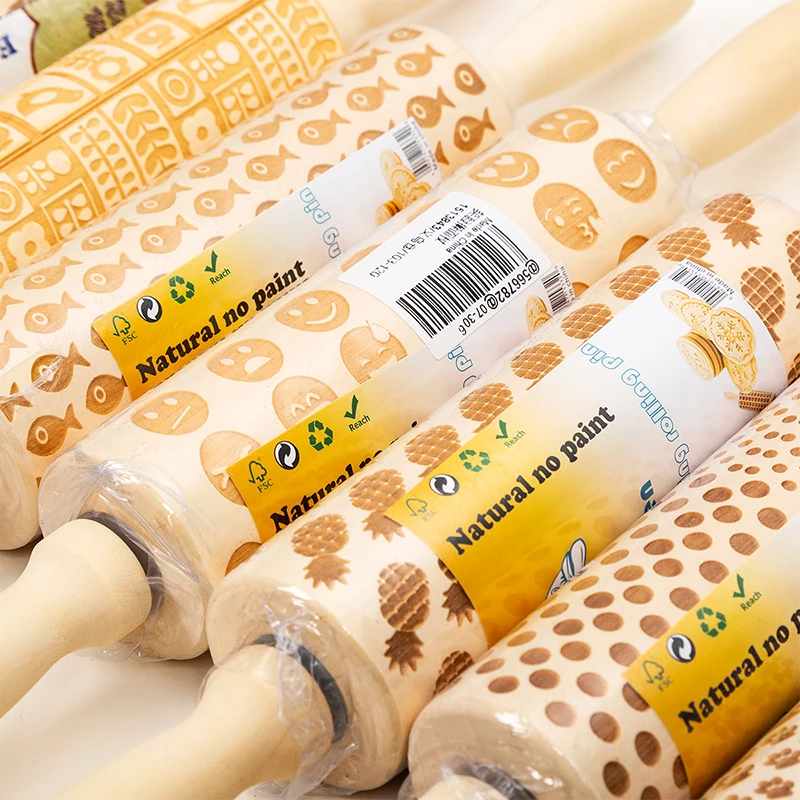 Новый стиль Рождество тиснение Скалка выпечки печенье фондан пирог теста