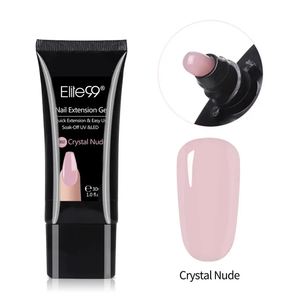 Elite99 30 мл Гель лак для наращивания ногтей Кристальный УФ гель Гелевый желе