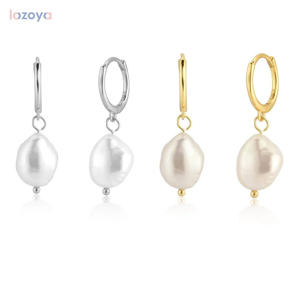 

Женские серьги-подвески с искусственным жемчугом, серебро 925 пробы