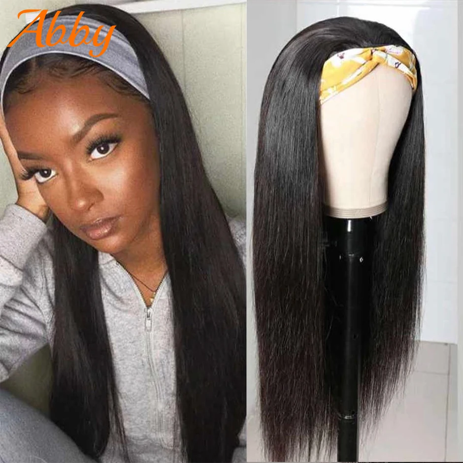 Головные парики для черных женщин 100% человеческие волосы 180% плотность простые в