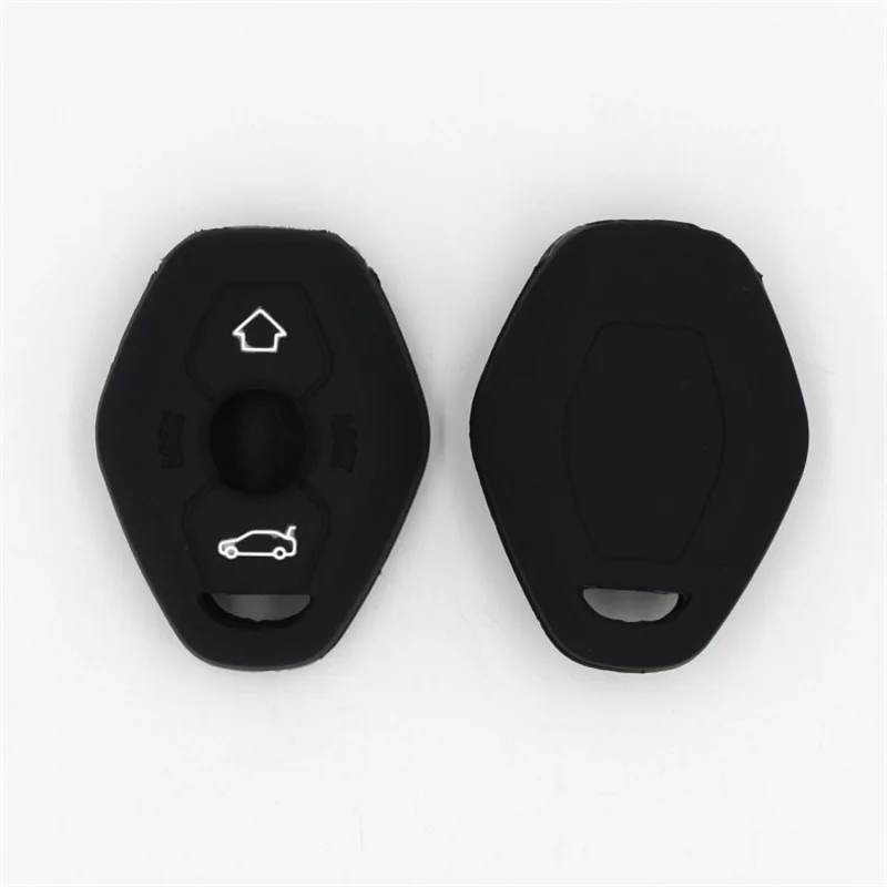 Silicone Car Key Fob Case Remote Cover Sticker For BMW Z3 Z4 3 5 7 X3 X5 Series E38 E39 E46 E83 1998-2005 Protection | Автомобили и