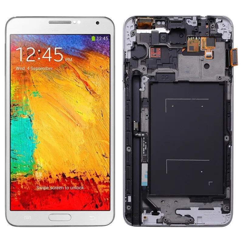 Сенсорный экран в сборе для Samsung Galaxy Note 3 N9005 ЖК-дисплей + закаленное стекло