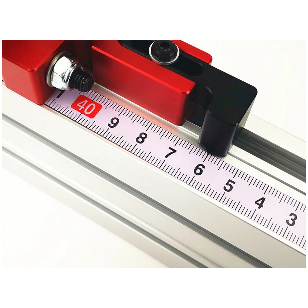 

75mm Height T-tracks Stop Miter Gauge Table Saw Aluminium Profile 75mm Height with T-tracks Stopper Wood Working Tool