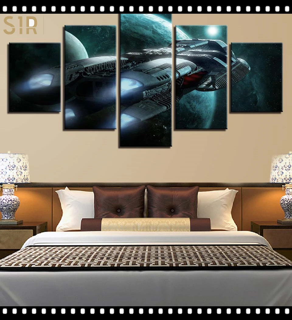 

Star War Decorations for 5 Part Movie HD Poster Living Room Decoration Room Decor Anime Wall Art Star War Poster Wall Decor