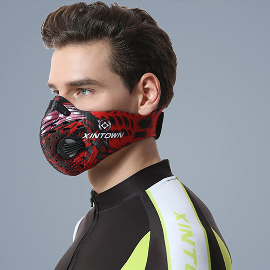 Мужская/Женская пыль из активированного угля-Защитная велосипедная маска для