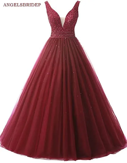 ANGELSBRIDEP бальное платье с сердечком платья для Quinceanera 15 лет официальные женские на