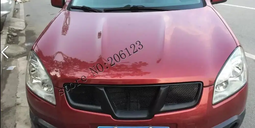 Черный полимерный наполнитель решетки радиатора для Nissan Qashqai 2008 2012 1 шт. / + 2 Dualis 2007