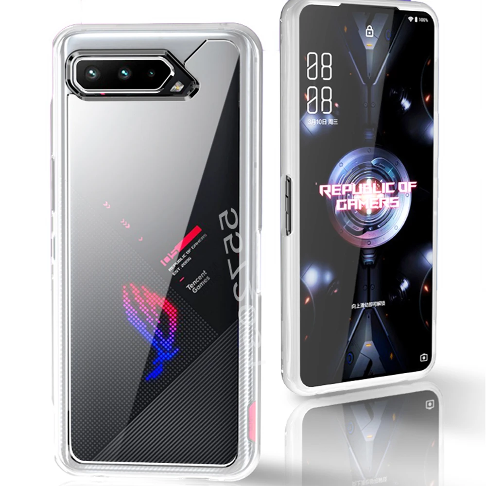 soft clear silicone phone case for asus rog phone 5 pro ultimate rogphone5pro 5pro 5ultimate transparent thin back cover offical free global shipping