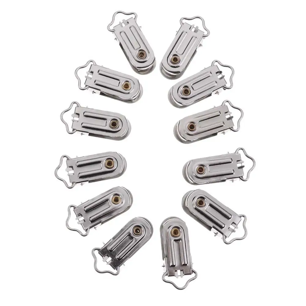 20 металлических подтяжек для пустышки зажим рукавицы с круглой пластиковой