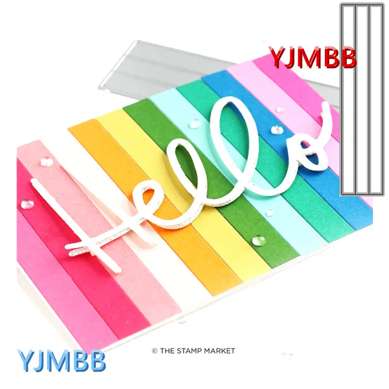 

YJMBB 2021 New Rectangle Border Puzzle #1 Metal Cutting Dies Scrapbook Album Paper DIY Card Craft Embossing Die Cutting