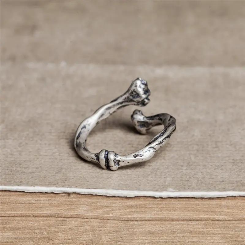 HelloLook 925 пробы серебро панк грудная клетка кольцо для Для мужчин женщин