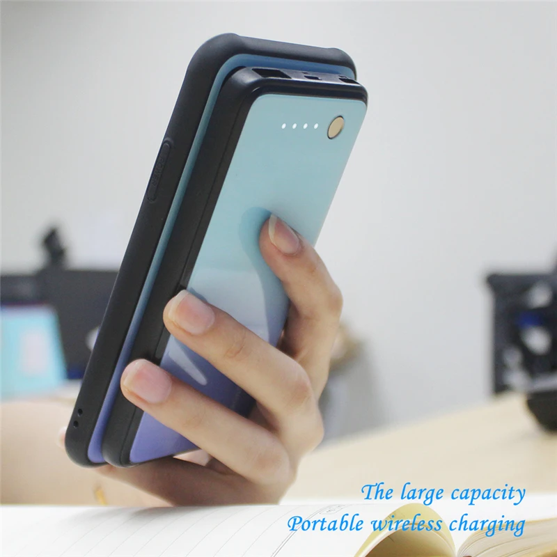 

5000mAh Wireless Magnetic Battery Power Bank For iPhone X XS Max Portable Power Bank For iphone xs max