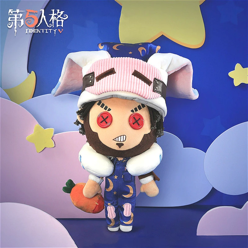 

Identity V Fairy Tale William Ellis Lazy Mr Bunny Anime Cosplay Pillow Plush Doll Change Suit Dress Up Clothing Blindfold Doll