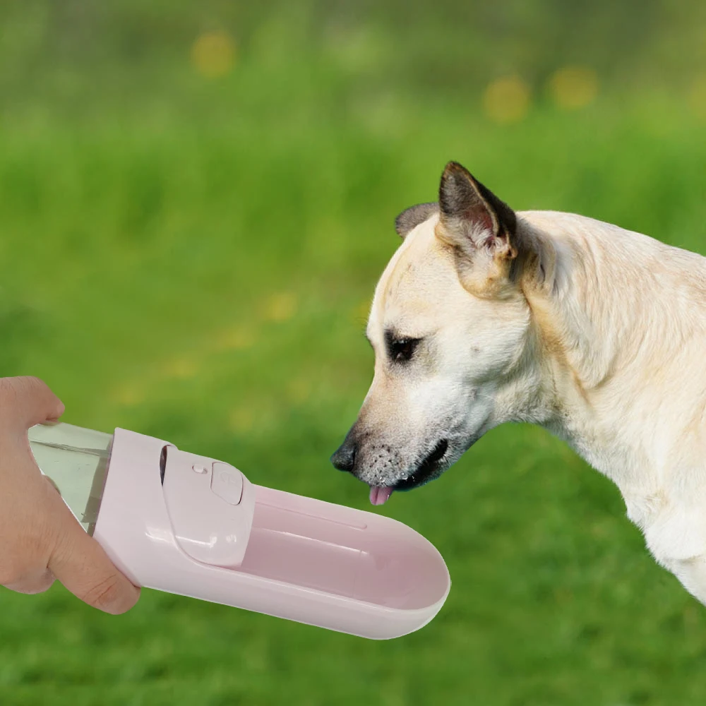 

Portable Pet Dog Water Bottle Travel Outdoor Feeder Drinking Bowl Puppy Cat Water Dispenser Activated Carbon Filter Bowl Cup