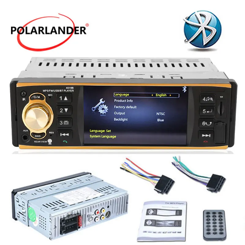 Автомагнитола 1 Din MP5 плеер 4 дюйма Bluetooth стерео для Android HD MirrorLink Авторадио