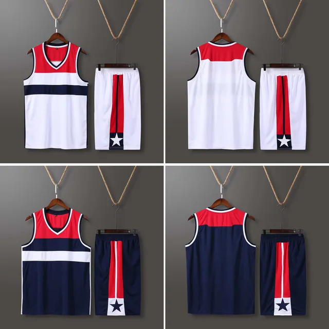 Custom Basketball Jersey Set Men's Basketball-Uniforms-Sets throwback Men  College Basketball Jerseys suits short Sports clothes - AliExpress