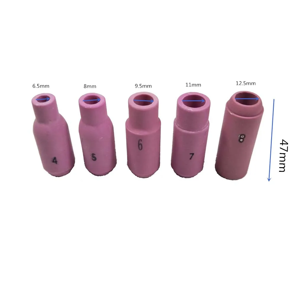 17Pcs Welders Welding Torch TIG Cup Collet Body Nozzle Kit Tungsten Electrode For WP-17/18/26 | Инструменты