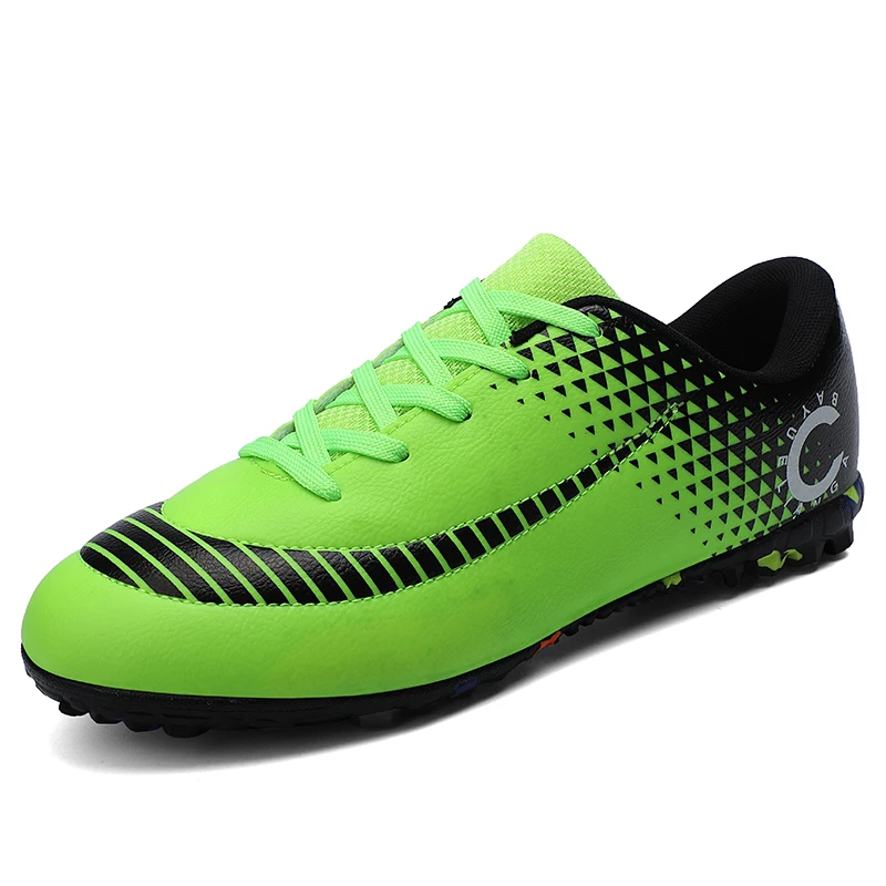 Оригинальные сверхтонкие VI 360 Elite 12CLUB FG KJ 6 XII 12 футбольные бутсы мужские школьные Neymar CR7 футбольные бутсы - Цвет: Зеленый