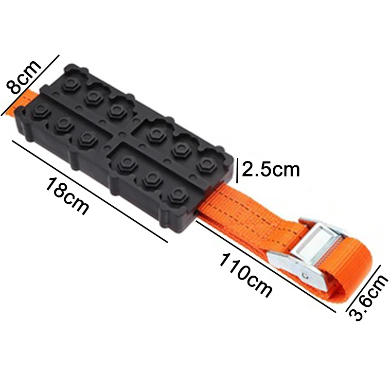 

2Pcs Car Snow Chain Anti-slip EmergencyTire Wheel Chain For Ice/Snow/Mud/Sand Road Safe Driving Truck SUV Auto Car Accessories