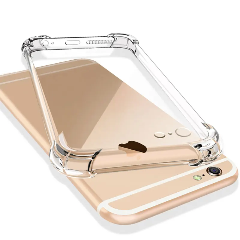 Бронированный противоударный Прозрачный чехол для телефона iPhone 7 8 Plus 6 6S 5S SE 2020 X XS