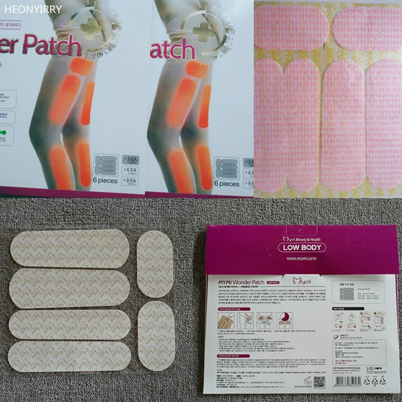 18 шт. Mymi Wonder пластырь для ног рук тонкий похудения сжигания жира Антицеллюлитный