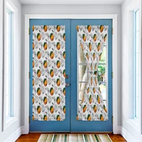 oranges lines leaves fruit plants curtains for living room bedroom home decor door curtain for kitchen window drape