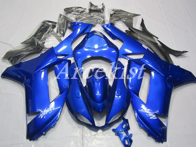 

New ABS Motorcycle Whole Fairings Kit Fit for kawasaki Ninja ZX6R 636 2007 2008 07 08 6R ZX-6R Bodywork set Blue glossy