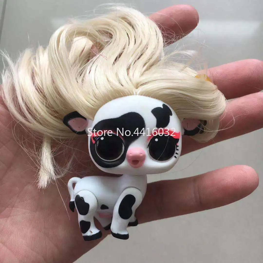 1 шт. оригинальные светящиеся питомцы с волосами для кукол сестры Unipony Dog Cat Rabbit 3-6